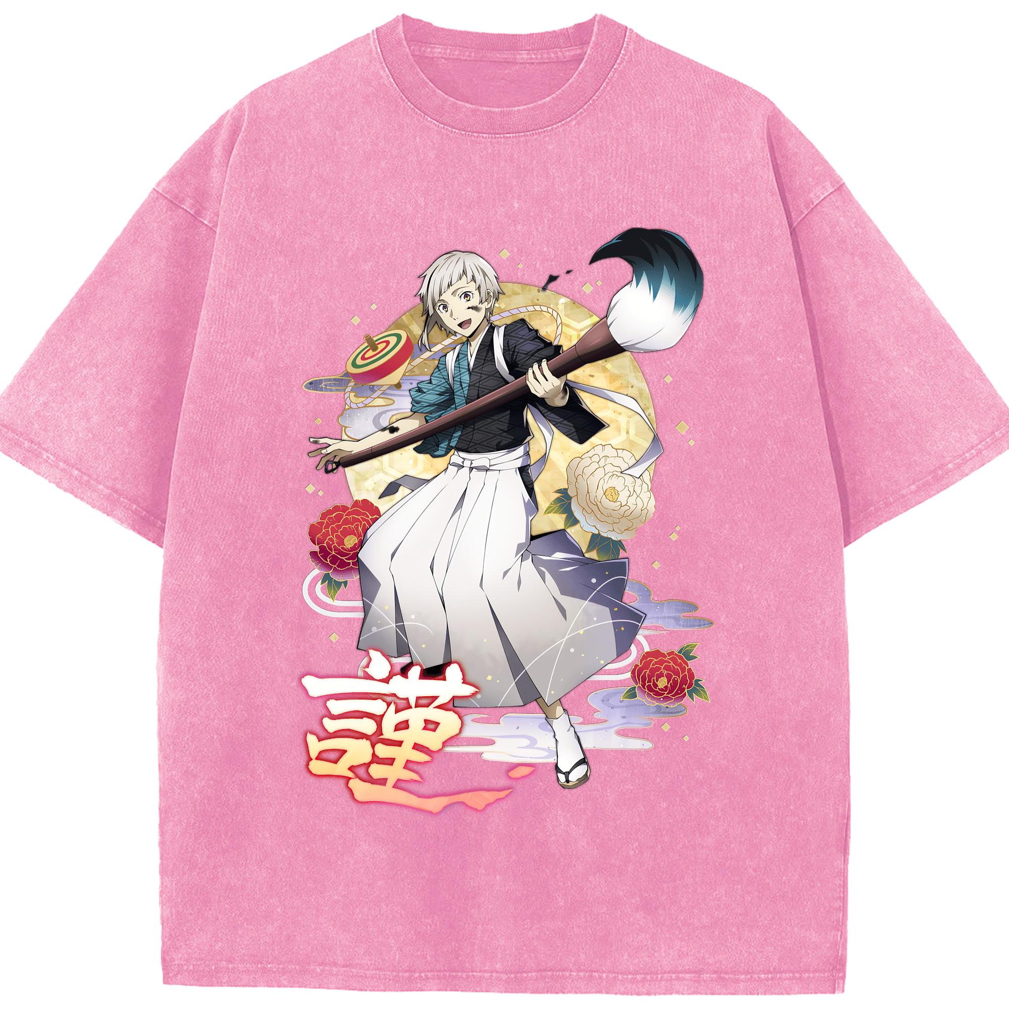 （画像用） 文豪ストレイドッグス Bungo Stray Dogs 綿100% ヴィンテージ風 半袖Tシャツ（フロントプリント）